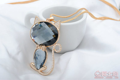 春芳新款MY-00105貓貓水晶項(xiàng)鏈 可愛(ài)靈動(dòng)，點(diǎn)亮日常穿搭